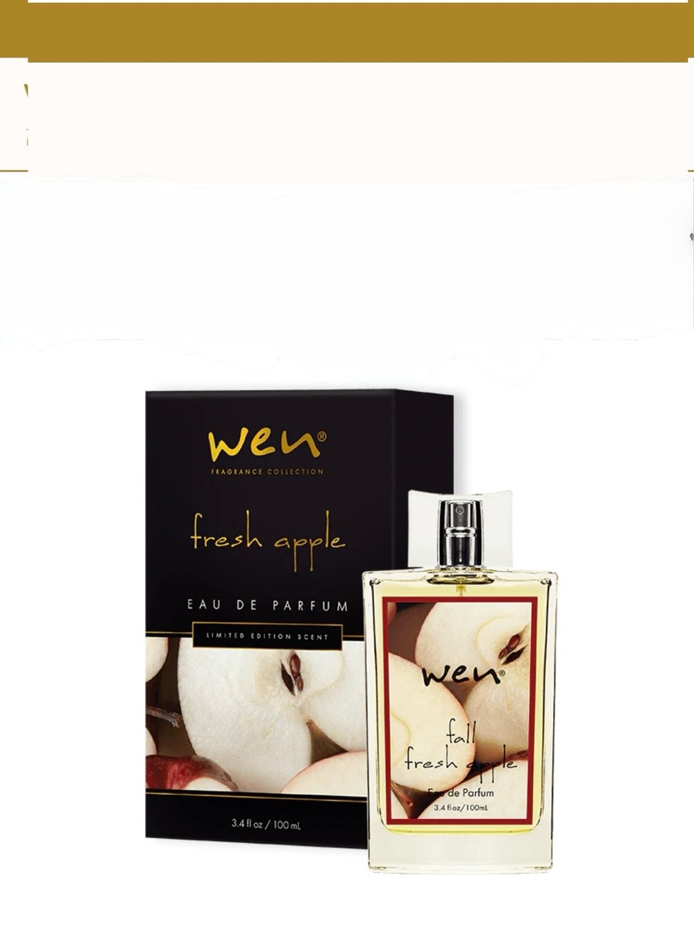 WEN Fresh Apple Eau de Parfum - Black, White, Gold